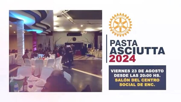 Este viernes es el tradicional “Pasta Asciutta” del Rotary Club de Encarnación.