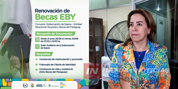 BENEFICIARIOS DE CONVENIO GOBERNACIÓN - EBY DEBEN ENTREGAR DOCUMENTACIONES - Itapúa Noticias