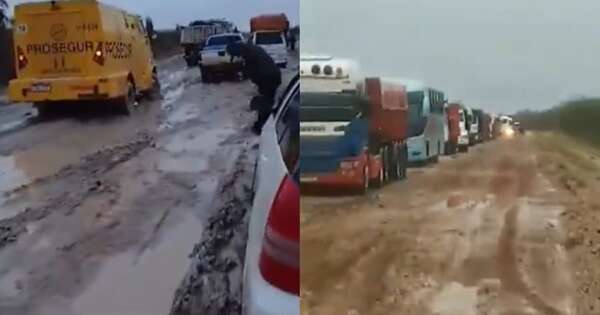 La Nación / Más de 200 vehículos se encuentran varados en la Ruta Py 05