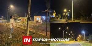 AVANZAN TRABAJOS DE ILUMINACIÓN EN EL DISTRITO DE TRINIDAD - Itapúa Noticias