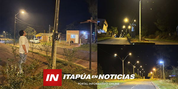 AVANZAN TRABAJOS DE ILUMINACIÓN EN EL DISTRITO DE TRINIDAD - Itapúa Noticias