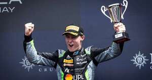 La Nación / ¡Gigante! Duerksen sorprendió con el podio en la F-2 FIA