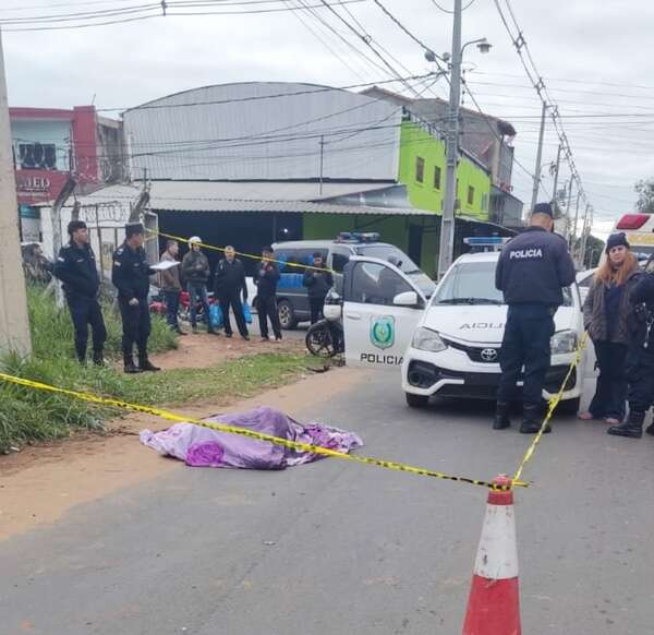 Luque: motociclista pierde la vida en fatal accidente - Policiales - ABC Color