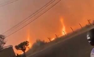 [VIDEO] Incendio infernal se cobró la vida de dos bomberos: las imágenes son dramáticas