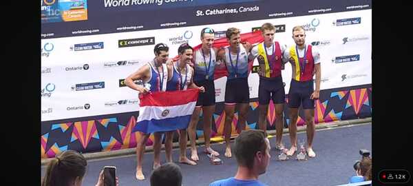 Remeros paraguayos ganaron plata y bronce en mundial U19 de remo en Canadá