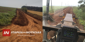 LA MUNICIPALIDAD DE LA PAZ INTENSIFICA EL MANTENIMIENTO DE TRAMOS VIALES PRIORITARIOS - Itapúa Noticias