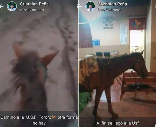 Hace unos 30 kilómetros a caballo para no fallarle a su gente: no es un político