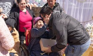 Ña Vicenta festejó su centenario en Mallorquín