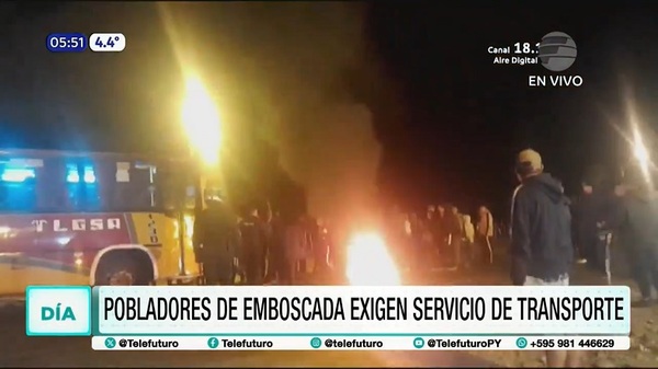 Emboscada clama por servicio de transporte público - Noticias Paraguay