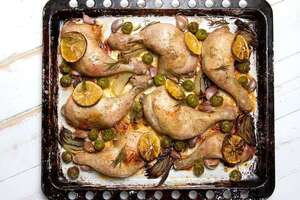 Empezá tu semana con un plato liviano: pollo al horno con aceitunas - Gastronomía - ABC Color