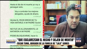 Abogado de la familia Gomes exige a Riera mostrar supuestas amenazas - Noticias Paraguay