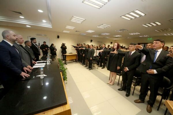 Autoridades judiciales hicieron jornada de trabajo en sede judicial de Caaguazú