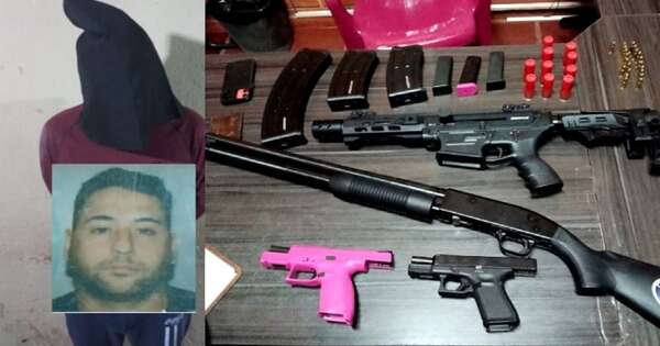 Diario HOY | Fue acusado por golpear a su pareja y cayó con arsenal de armas: detienen a brasileño