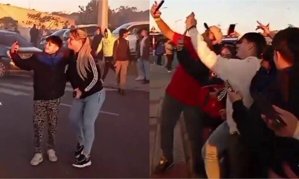 [VIDEO] ¡En medio del incendio de la Chacarita apareció un influencer que causó furor!