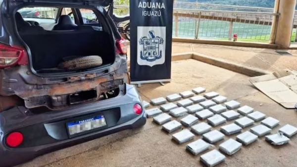 Argentina: Detienen a dos paraguayos con más de 40 kilos de cocaína