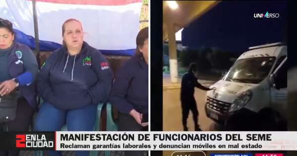 Diario HOY | Funcionarios se instalan frente a Salud y urgen reparación de ambulancias del SEME