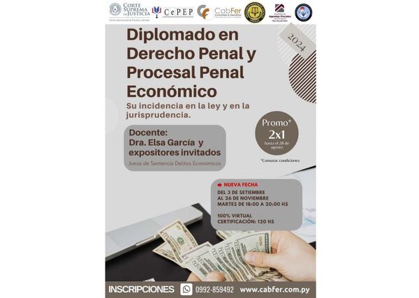 Diplomado en Derecho Penal y Procesal Penal Económico