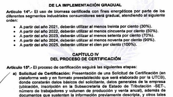 Alertan de modificación irregular de decreto sobre uso de biomasa
