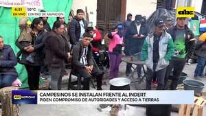 Video: Campesinos protestan frente al Indert en reclamo a la autoridades  - ABC Noticias - ABC Color