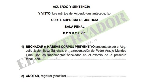 Sala Penal rechazó Hábeas Corpus Preventivo de buscado desde el 2019 por lavado de dinero