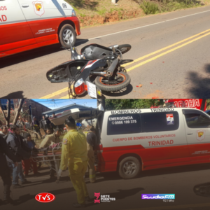 TRÁGICO SINIESTRO VIAL EN RUTA PY06: MUJER PIERDE LA VIDA EN CHOQUE - TVS