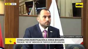 Fiscalía blanquea a Jorge Bogarín: “no hay indicios de tráfico de influencias ni enriquecimiento”  - ABC Noticias - ABC Color