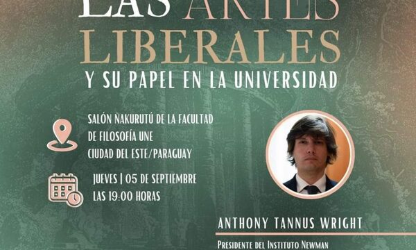 Invitan a la conferencia «Artes Líbrales y su Papel en la Universidad»