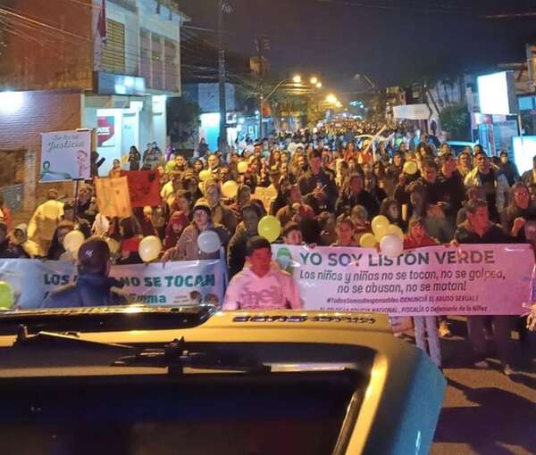 Pobladores de Coronel Bogado realizan manifestación pacifica para pedir justicia para niña fallecida por abuso sexual - Nacionales - ABC Color