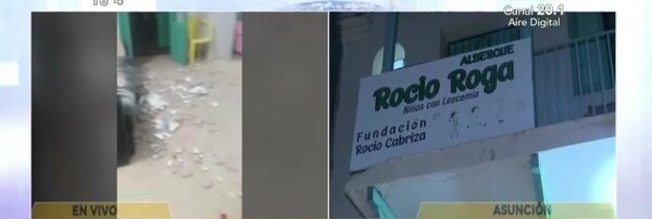 Cayó parte del techo de un albergue para niños - SNT