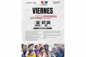 Comuna de Hernandarias promueve atención integral al ciudadano el próximo viernes | DIARIO PRIMERA PLANA