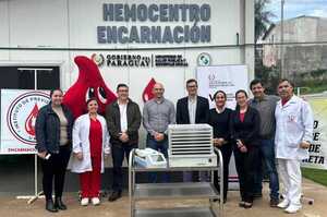 CONSEJO DE SALUD DE CAMBYRETÁ DONÓ EQUIPOS AL HEMOCENTRO - Itapúa Noticias