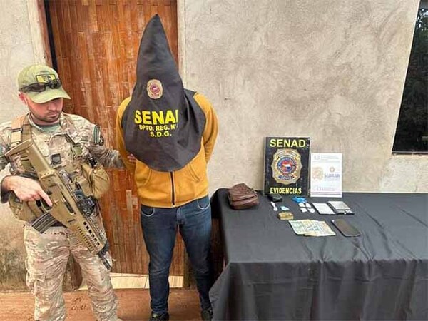 Detienen a distribuidor de drogas que operaba próximo a centro educativo de Saltos del Guairá | DIARIO PRIMERA PLANA