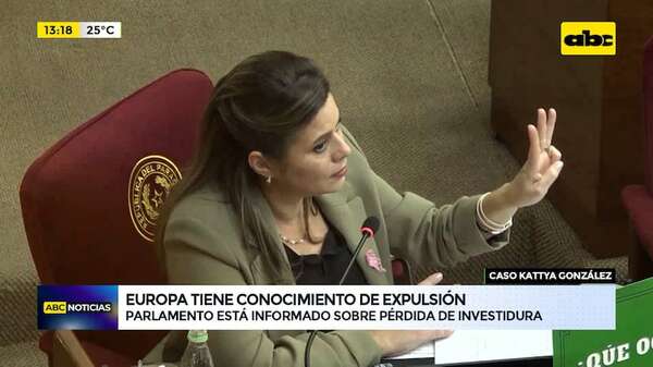 Caso Kattya González: Parlamento Europeo tiene conocimiento de expulsión - ABC Noticias - ABC Color