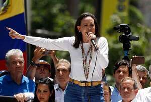 Oposición liderada por Corina Machado reclama de nuevo contra el “fraude electoral” en Venezuela - Mundo - ABC Color