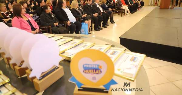 La Nación / Dequení hizo entrega de reconocimientos a “Profes que dejan huellas” en la educación