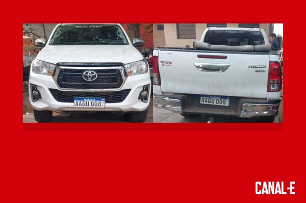 INCAUTAN CAMIONETA QUE APARENTEMENTE FUE ROBADA EN BRASIL
