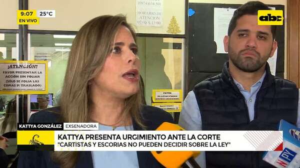 Expulsión del Senado: Kattya urge a la CSJ resolver acción de inconstitucionalidad  - ABC Noticias - ABC Color