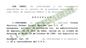 Imparten orden de captura sobre imputada por venta de cargos en IPS 