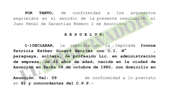 Imparten orden de captura sobre imputada por venta de cargos en IPS