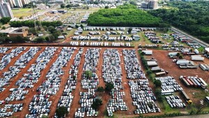 Totalizan más de 47.000 vehículos incautados en la frontera con Brasil