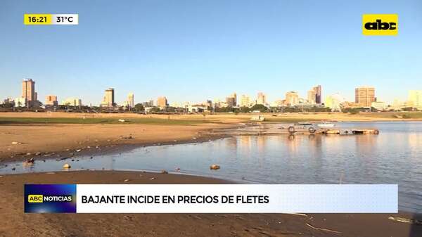 Video: bajante incide en precios de fletes - ABC Noticias - ABC Color