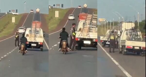 Diario HOY | Viral: evidencian desvergonzada actuación de Caminera en ruta