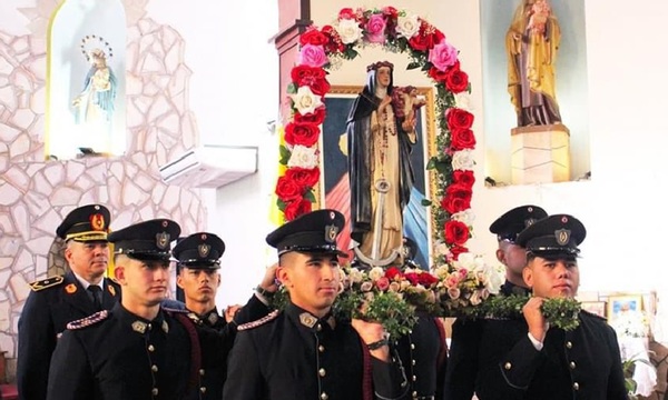 Celebran Santa Rosa de Lima, Patrona de la Policía Nacional, en Coronel Oviedo - OviedoPress