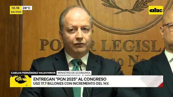 Ejecutivo presentó al Congreso el Presupuesto 2025: hay un 14% de aumento - ABC Noticias - ABC Color