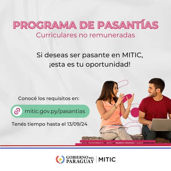 Programa de pasantías en MITIC comienza en setiembre - Nacionales - ABC Color