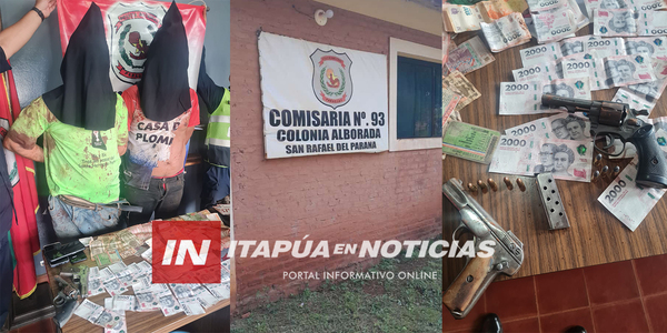 IDENTIFICARON A DELINCUENTES ATRAPADOS POR LA POLICÍA - Itapúa Noticias