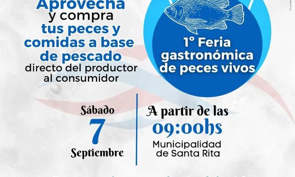 Preparan feria gastronómica de peces vivos en Santa Rita