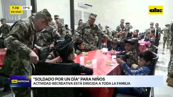 “Solado por un día”: actividad recreativa para niños de forma gratuita - ABC Noticias - ABC Color
