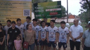 Inician Mejoras en la Plaza del Barrio San Juan tras el Éxito del Torneo “Mi Barrio, Mi Pasión” en Cambyretá
