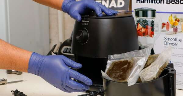La Nación / De Miami enviaron freidora de aire con 2 kilos de marihuana